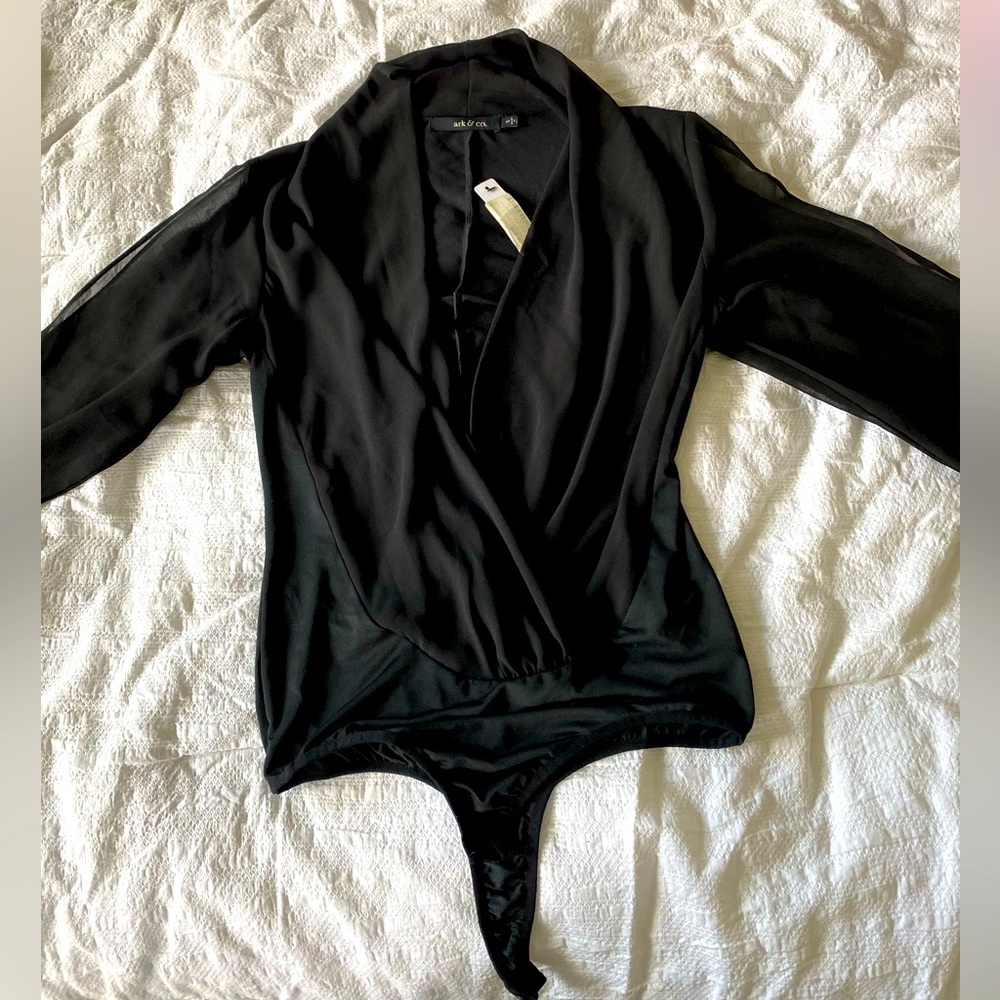 Ark & Co Black Bodysuit Small